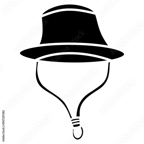 safari hat glyph icon