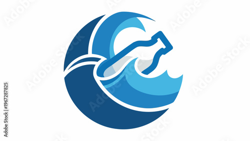 Champion ocean protection and plastic pollution awareness for Earth Day, 22 April. This icon promotes global efforts for a cleaner, sustainable marine environment
