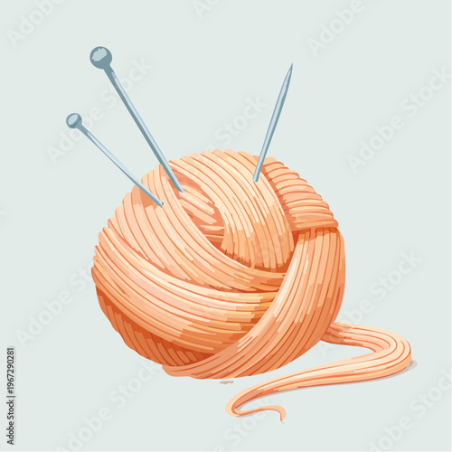 Unfertiger gestrickter Pullover mit Nadeln