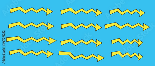 A minimalist flat design featuring a bright yellow rectangle with a black outline on a light blue background, ideal for graphic design, marketing materials, or educational resources.