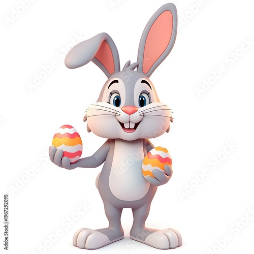 easter bunny with easter egg