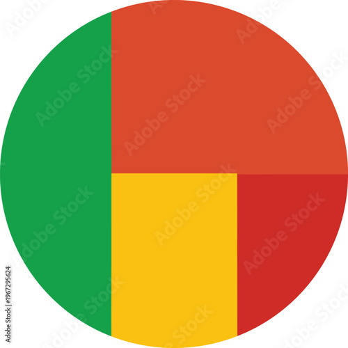 guinea flag round circle icon flat vector design Free Download guinea flag round circle icon flat vector design - GFXLoad