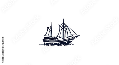 Sailing Ship Vessel Boat Ocean.