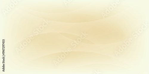 Smooth beige wave gradient background. Soft silk ecru liquid wallpaper. Pearl color splash texture for banner, flyer, presentation, graphic design, leaflet. Abstract blur wavy backdrop cover. Vector