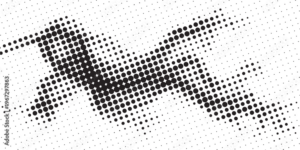 Fototapeta premium Abstract Halftone Pattern with Dynamic Diagonal Lines.