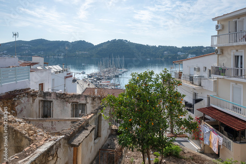 The town of Skiathos, Sporades, Thessaly, Greece