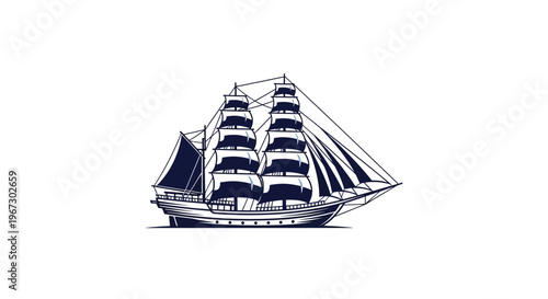 Sailing Ship Vessel Ocean Voyage.