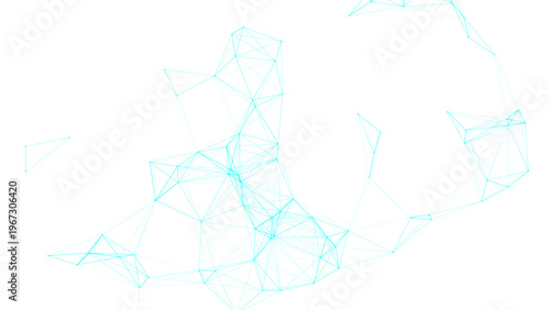 Vector Abstract network of connected lines create stunning design of technology and represent digital connectivity, cyber world shows advanced computing and global communications