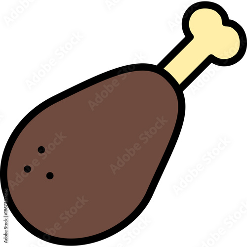 chicken leg drumstick icon