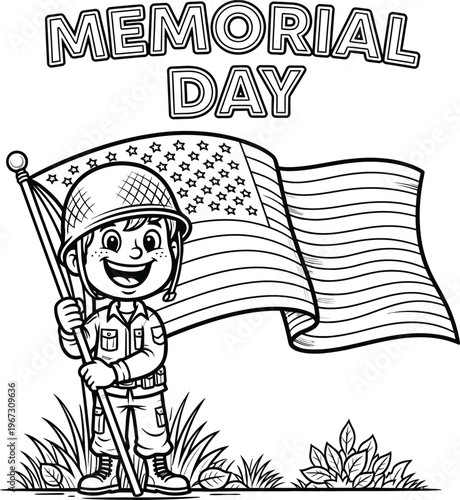 Honoring heroes a memorial day illustration of remembrance and patriotic gratitude