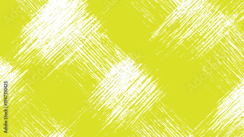 Yellow background with white diagonal brush strokes pattern texture abstract design element