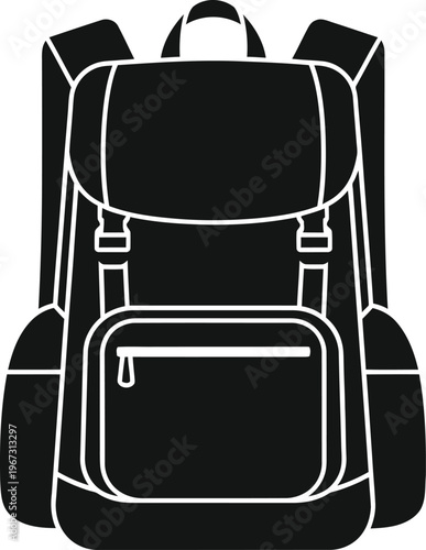 A stylish backpack with multiple compartments and sturdy straps for carrying essentials.