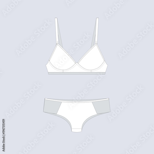 Basic Everyday Womens Lingerie Set