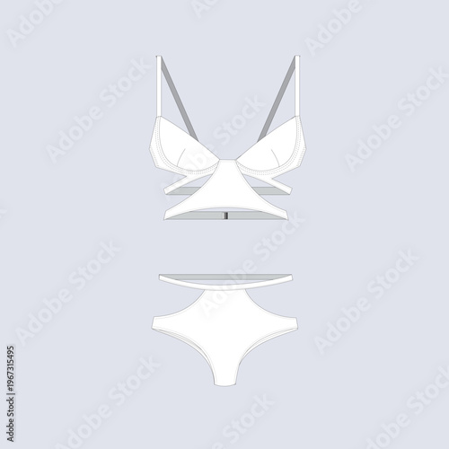 Strappy Womens Lingerie Set