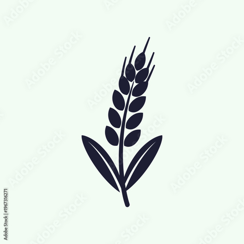 Elegant illustration of a wheat plant a symbol of agriculture and nature.