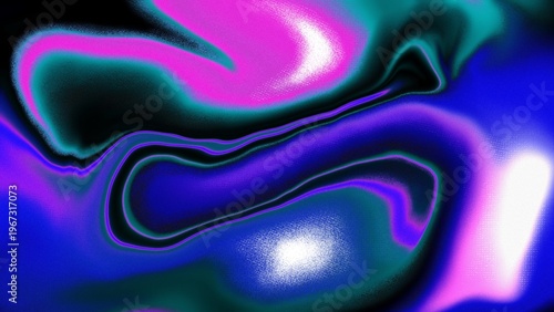Dark Blue and Magenta Grainy Abstract Fluid Texture with Glow