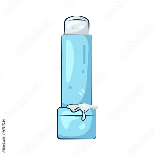 Illustration of Blue Lip Balm Tube