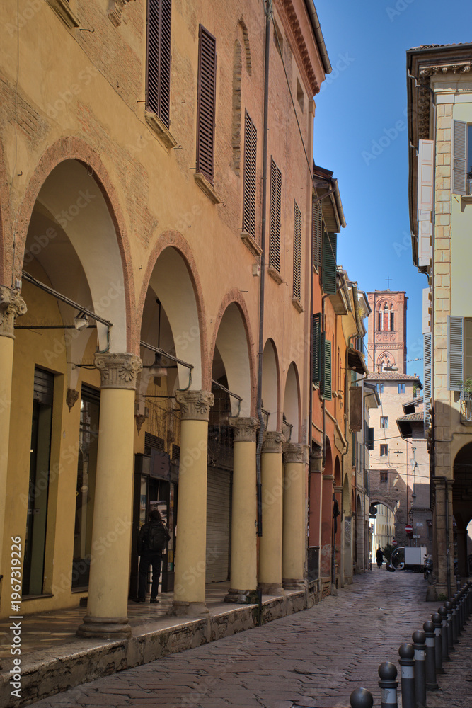 Obraz premium Some photos of the beautiful city of Bologna on a spring day