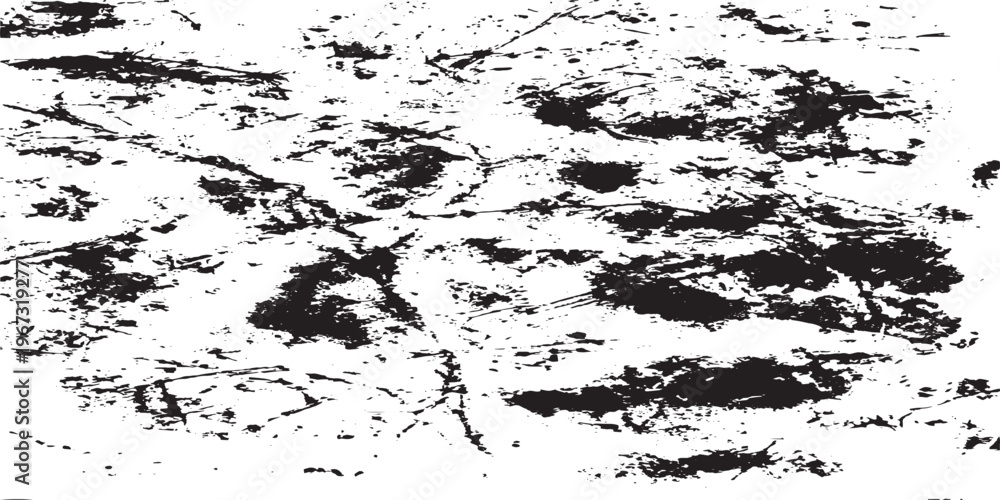 Naklejka premium Abstract Black and White Grunge Texture Background.