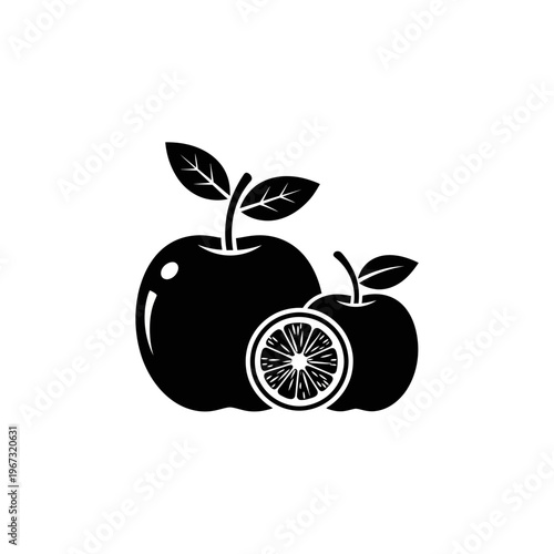 Fresh apples and orange slice a healthy and delicious fruit combination for a balanced diet.