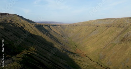 Soaring above a glacial valley