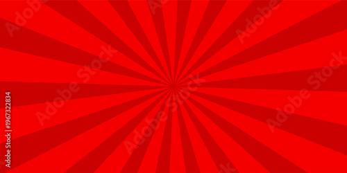 Red grunge background with sunburst
