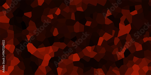 Fiery Red and Orange Geometric Crystal Background with Dark Tones and Jagged Edges for Intense Visuals