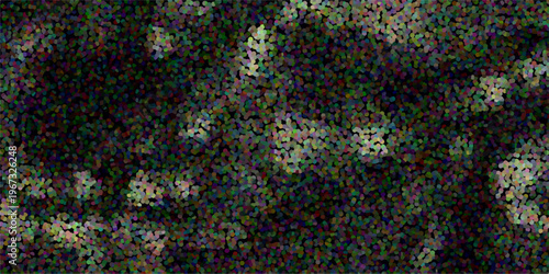 Multi-colored Dotted Abstract Background with Light Clusters and Dark Base for Subtle Organic Textures