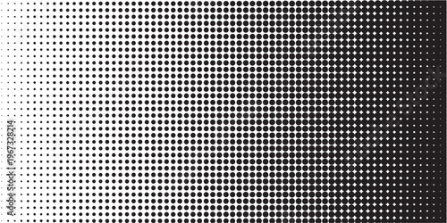 Halftone Dot Pattern Gradient Background.
