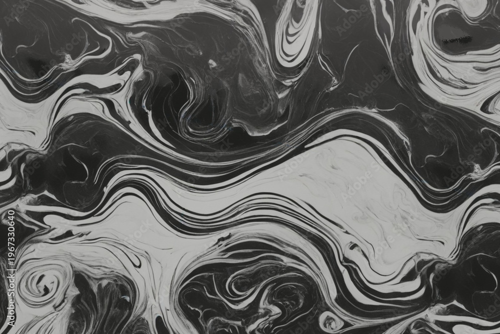 Fototapeta premium Black and wWahite wavy texture background