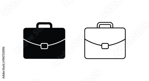 Briefcase icons business professional Vector