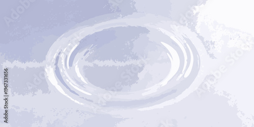 Abstract circular brushstrokes in shades of lavender and white