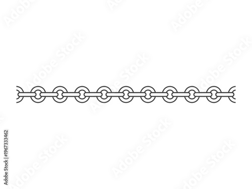 Vector of a simple chain with interconnected links