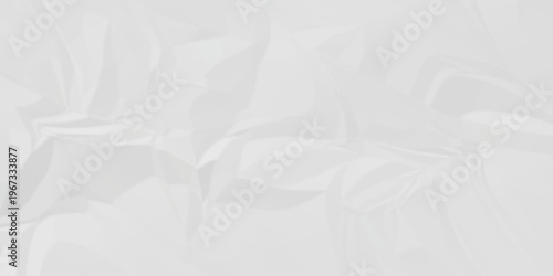 Crumple crushed white paper obsolete rumple craft design. wrinkle ripped cardboard crumple aged closeup recycled document grunge paper background.