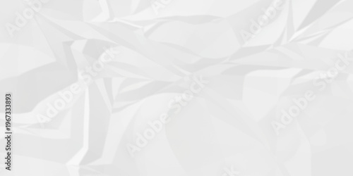 Crumple crushed white paper obsolete rumple craft design. wrinkle ripped cardboard crumple aged closeup recycled document grunge paper background.