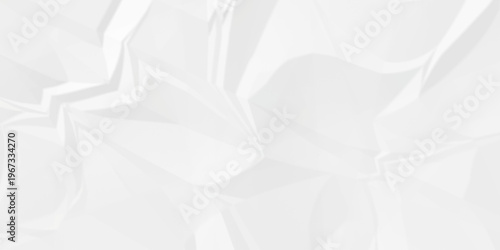 Crumple crushed white paper obsolete rumple craft design. wrinkle ripped cardboard crumple aged closeup recycled document grunge paper background.