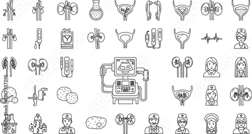 Urology icons show organ systems.