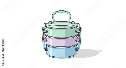 Colorful Stackable Food Storage Containers.