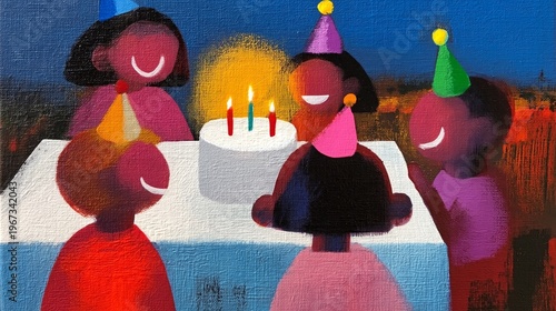 Friends Gather to Celebrate a Birthday With Cake and Laughter in a Cozy Room