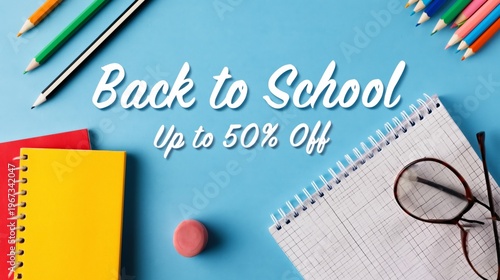 Back to School Sale Features Supplies and Accessories Ready for Students