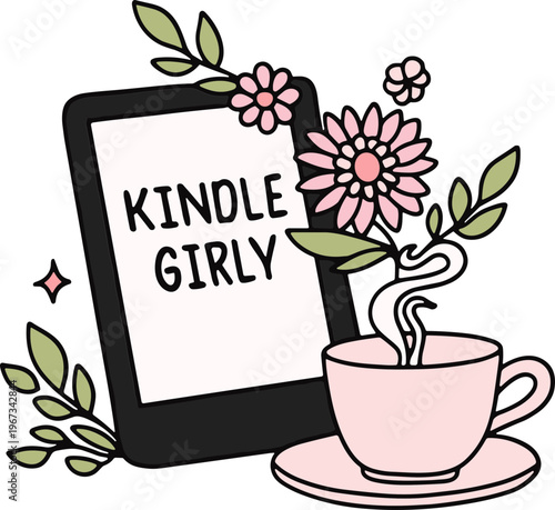 Kindle Girly Svg 