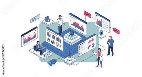 A colorful illustration of a graph on a whiteboard, conveying business growth and data analysis in a professional setting.