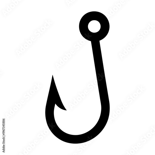 Simple vector of a fishing hook