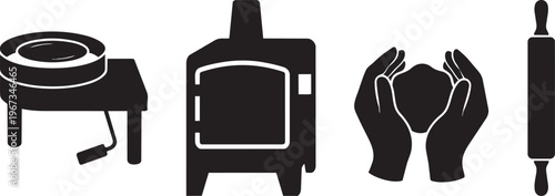 Vector illustration of a hand silhouette and a manicure set with nail polish on a white background featuring a social media like button icon or a fashion business concept design