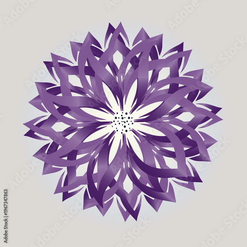 vector abstract flower