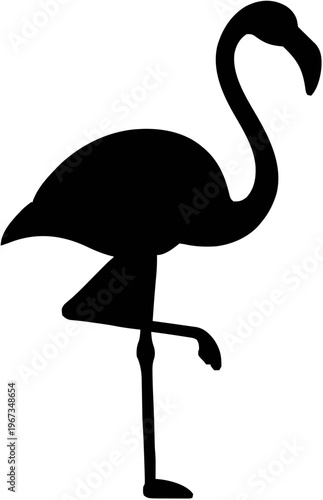 Flamingo Silhouette – Flat Vector Plotter Cut File