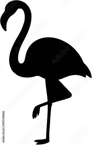 Flamingo Silhouette – Flat Vector Plotter Cut File