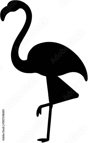 Flamingo Silhouette – Flat Vector Plotter Cut File