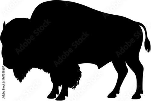 Bison Silhouette – Flat Vector Plotter Cut File