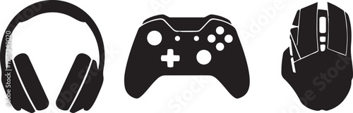 A black and white butterfly rests on a white background like a sleek gaming icon, symbolizing the fusion of nature and technology found in a fun video game controller button